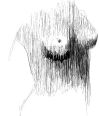 Croquis au trait vertical uniquement